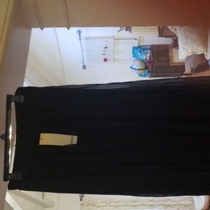 Brand New Fuzzi Tulle Maxi Skirt ( Black ).size XL